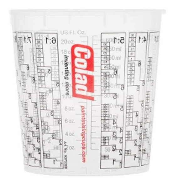 10 Vasos De Mezcla Colad 700cc Graduados P/ Pintura Sin Tapa 0