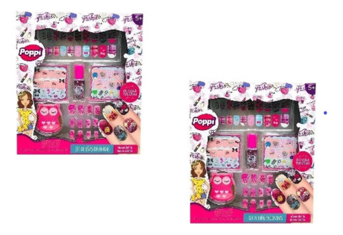 Juguete De Maquillaje Para Nenas Set De Uñas Limas X2 0