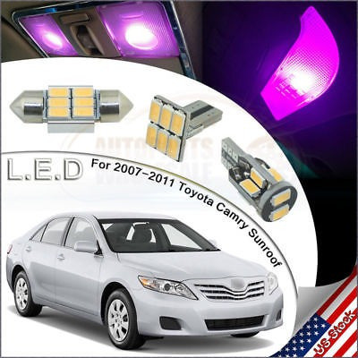 15 × Kit Paquete De Interior De Led Luz Color De Rosa-púrpur 0