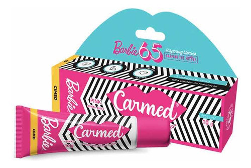 Kit Com 5 Hidratantes Labial Carmed Barbie 65 Pink 10g 1
