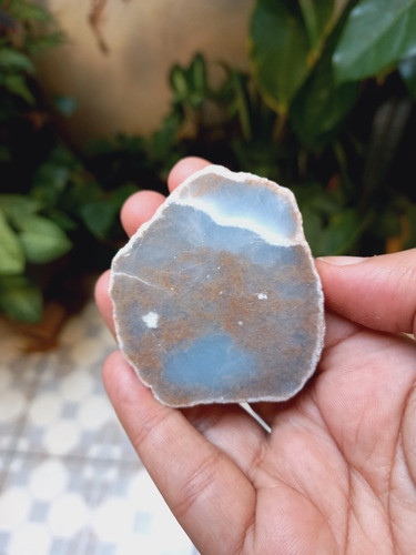 Pedra Angelita Azul Polida Na Frente E Bruta Atrás Cod187 1