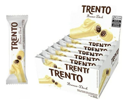 Chocolate Trento Caixa 16und. X32g Branco 512g 1