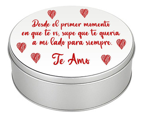 Bombonera Metal Personalizada Día De Los Enamorados 1