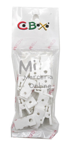 Gancho Cocodrilo Plastico Sin Tira X 12 Unidades Cbx 1