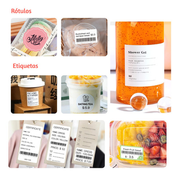 2 Rolos Papel Etiqueta Niimbot B1/b21 80x50mm (190un) 1 2 Rolos Papel Etiqueta Niimbot B1/b21 80x50mm (190un) 1