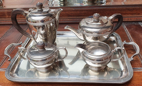 Juego De Te Bañado En Plata Wright 0