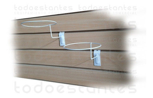 10 Porta Gorra Para Panel Ranurado Exhibidor Todoestantes 0