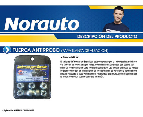 Tuerca Antirobo C3 Air Cross 1