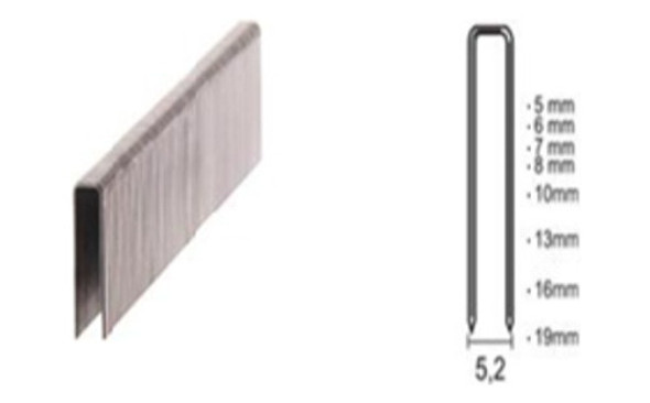 Grampo P/ Grampeador Pneumático Pcn 50/10 Kit 5 Caixas 25000 1