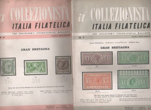 Lote De 6 Revista Italianas * Il Collezionista * Año 1958 0