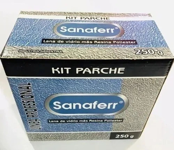 Kit Parche 1kg Fibra Lana De Vidrio + Resina Polies Sanafer 0