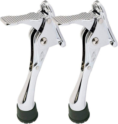 2 Topes Para Puerta Un Solo Toque Altura Ajustable Cromado 0