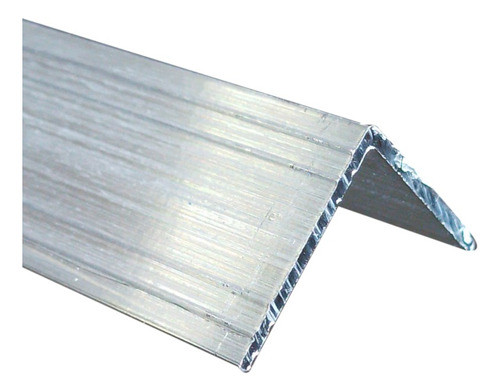 Perfil L 25x25 4mts Aluminio Natural Con Relieve Avellaneda 0