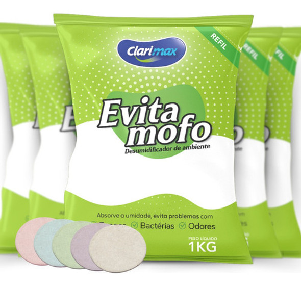 Cloreto De Cálcio Antimofo Puro 5kg + 5 Discos 0