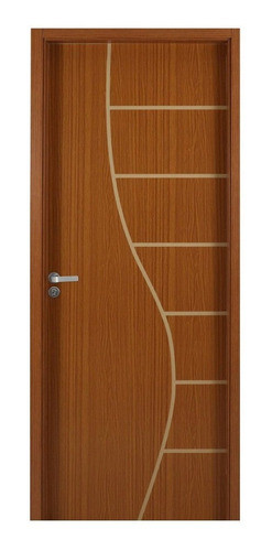 Kit Porta De Madeira Decorada 215x84cm Com Batente De Mdf Wt 0