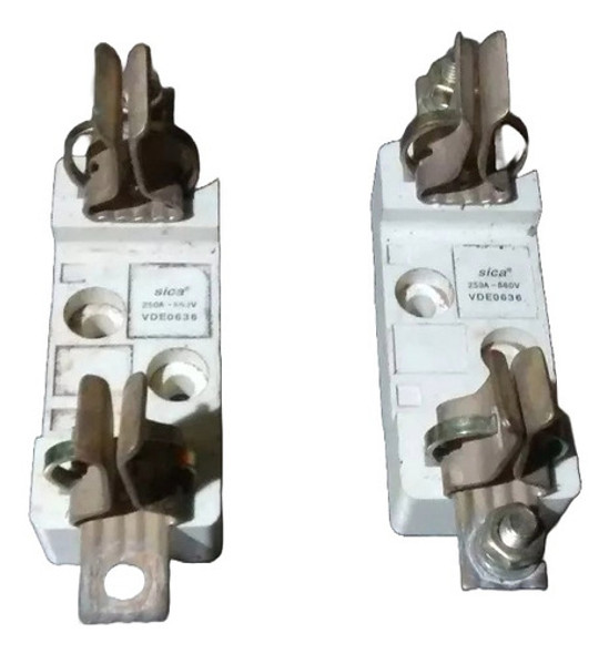 2 Bases Porta Fusible 250 A / 660 V  Sica 0