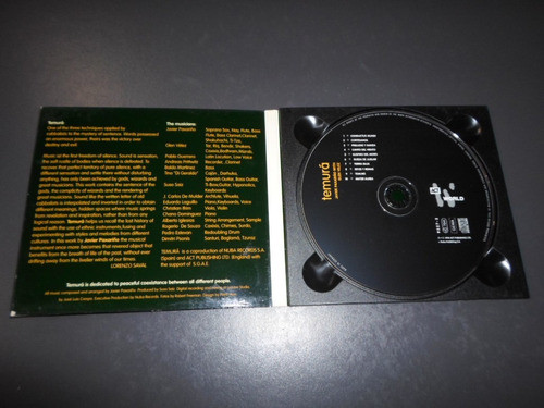 Javier Paxariño With Glen Velez - Temura * Cd Importado Ec 1