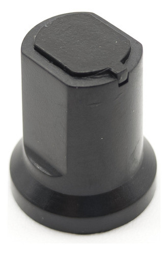 2 Perillas Potenciometro Negras 16mm X 19mm Eje Estriado 0