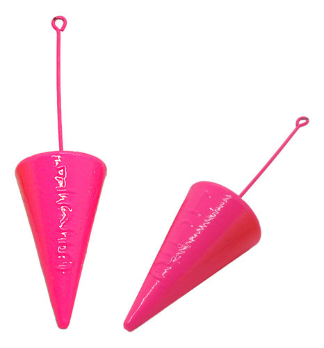 Chumbada Colorida Cone - Chumbo Com Haste - Rosa - 105g 0