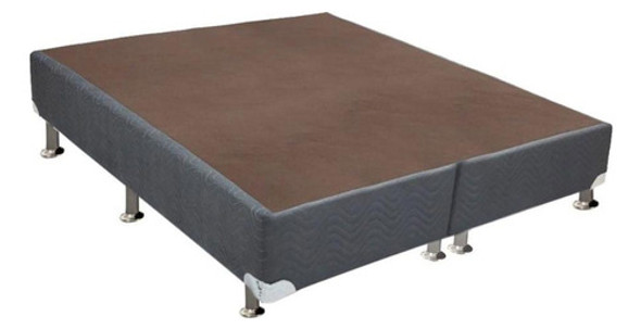 Cama Box Base Queen Suede Cinza (158x20)ortobom 0