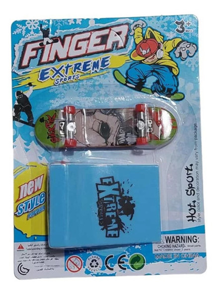 Mini Skate Patineta Dedos Finger Con Rampa Skateboard 0