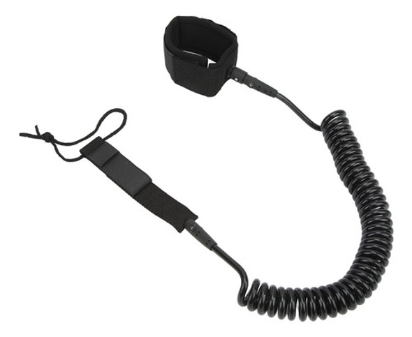 Coleira De Prancha De Surfe De Alta Elasticidade Tpu Preta A 0