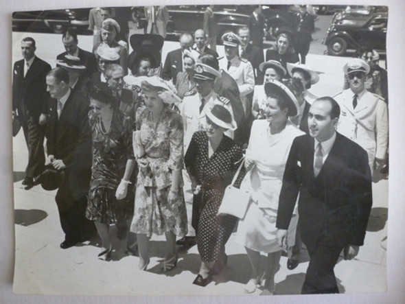 Eva Perón Evita Foto Original Viaje 1947 A Europa 18 X 24 Cm 0