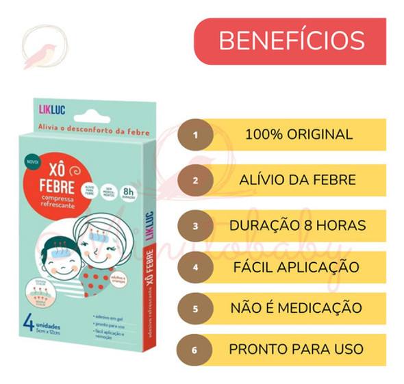 Kit 2 Xô Febre Adesivos Refrescantes Em Gel 1