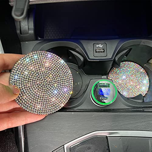 Posavasos Bling Car Cup 2pcs, Accesorios Bling Car 2.77 PuLG 1