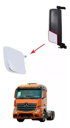 Capa Direito Menor Espelho Retrovisor Cromado Mb New Actros 0