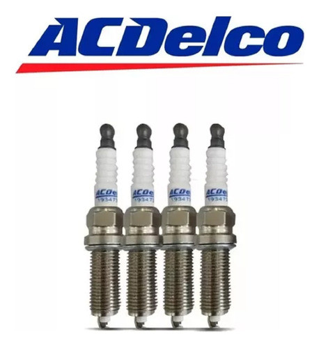 Kit X4 Bujias Nissan Tiida 1.8 16v Aptas Gnc Acdelco 1