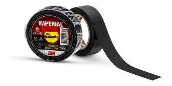 Fita Isolante 20 M X 18 Mm Imperial Slim  3m 50 Unidades 0
