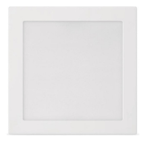 Lampara Plafon Cuadrado De Aplicar Led Blanca Fria 18w 6500° 1