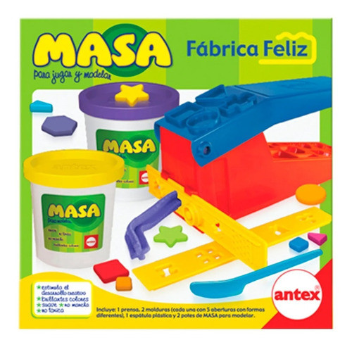 Masa Fabrica Feliz Extrusor + Moldes Antex Casa Valente 0