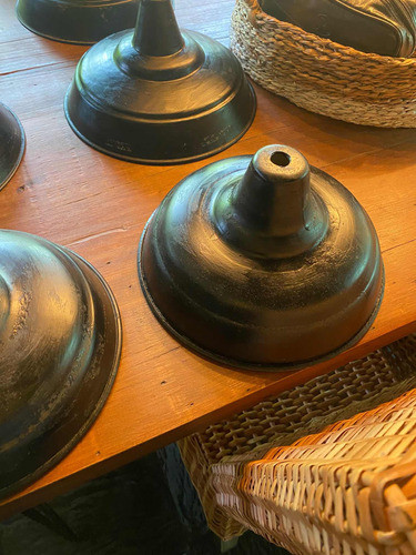 Antiguas Lámparas Galponeras Chapa 30 Cm Coordinan No Igual 1