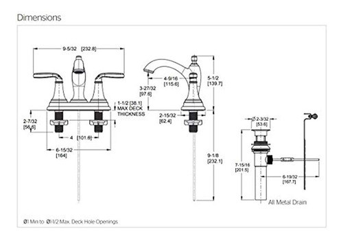 Pfister Northcott 4 Centerset Llave De Baño Lg48mg0c 1