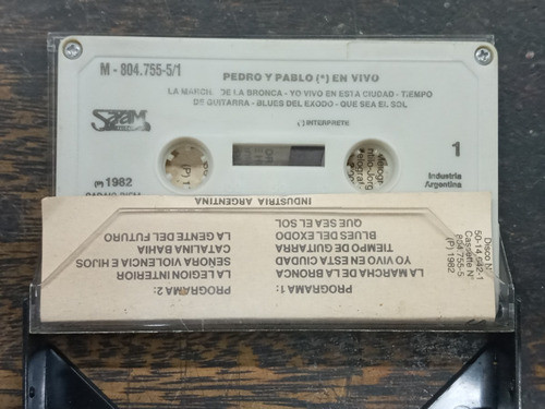En Vivo * Pedro Y Pablo * Cassette * 1