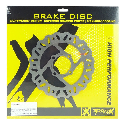 Disco De Freno Trasero Yamaha Yz 450 F - Prox Racing 0