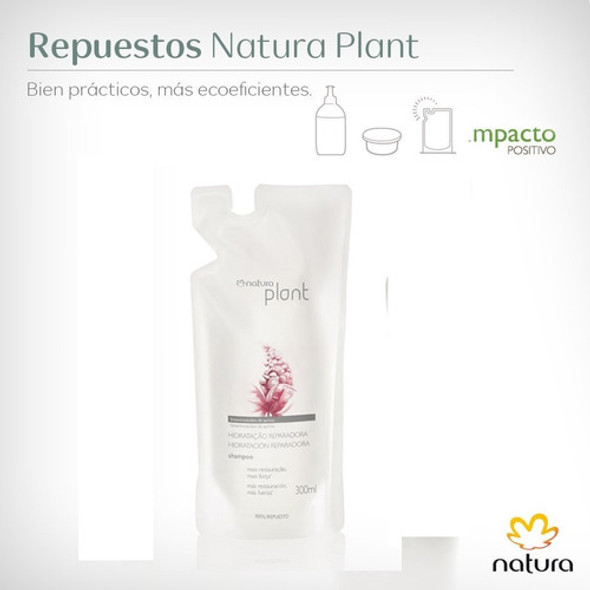 Repuesto Shampoo Hidratación Reparadora Plant-300ml Natura 0 Repuesto Shampoo Hidratación Reparadora Plant-300ml Natura 0