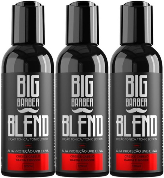 Tônico Capilar Crescimento Blend Big Barber Fardo 3 Unidades 0 Tônico Capilar Crescimento Blend Big Barber Fardo 3 Unidades 0