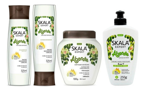 Skala Kit Abacate Palta Completo Bomba De Vegano Crecimiento 0