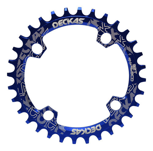 Engranaje Monoplato Deckas 10/11v 32 Dts Bcd 96 Simet. Azul 0