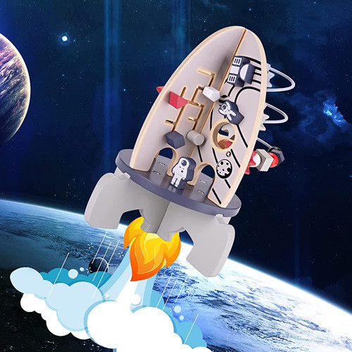 Wdmiya Space Juguetes De Madera Para Bebécubo De Actividad P 1
