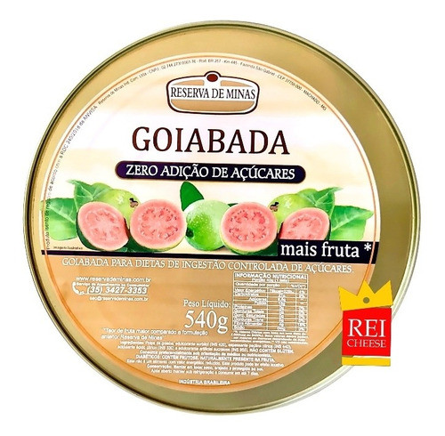 3 Latas Goiabada Diet Zero Açucar 540g  Reserva De Minas 0