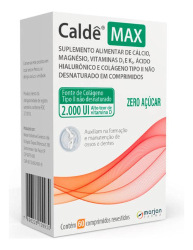 Caldê Max Com 60 Comprimidos 0