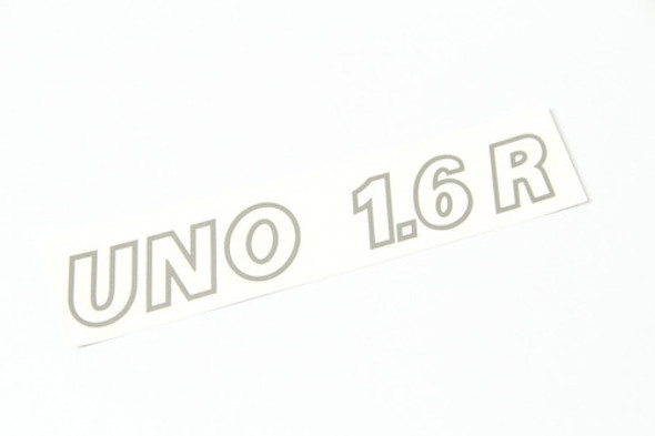 Adesivo Emblema Fiat Uno 1.6r Traseira Grafite Dx1363 Fgc 1 Adesivo Emblema Fiat Uno 1.6r Traseira Grafite Dx1363 Fgc 1