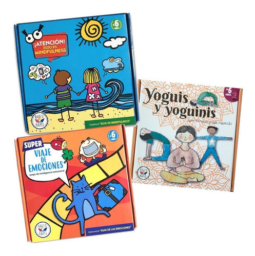 Combo Juegos Niños Yoga, Mindfulness Y Viaje De Emociones 0