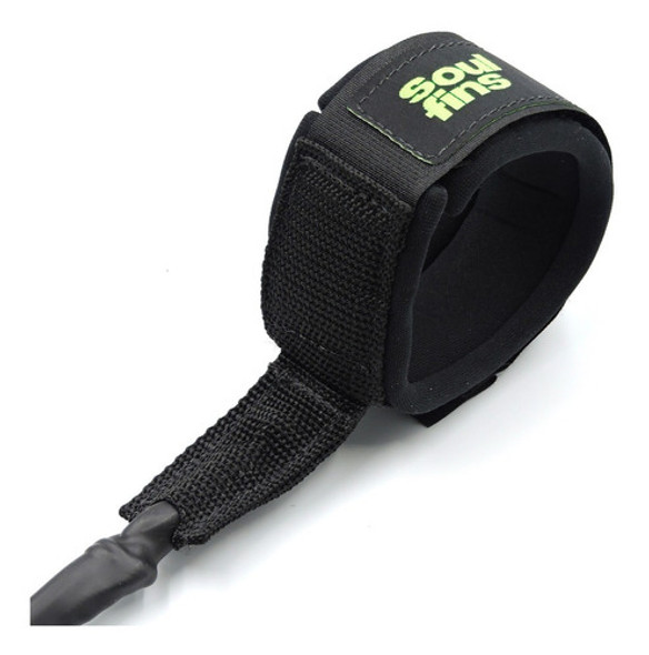 Leash Long Verde Duplo Girador 7mm/10pés Soulfins + Fuwax 0 Leash Long Verde Duplo Girador 7mm/10pés Soulfins + Fuwax 0