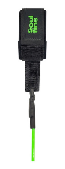 Leash Long Verde Duplo Girador 7mm/10pés Soulfins + Fuwax 1 Leash Long Verde Duplo Girador 7mm/10pés Soulfins + Fuwax 1