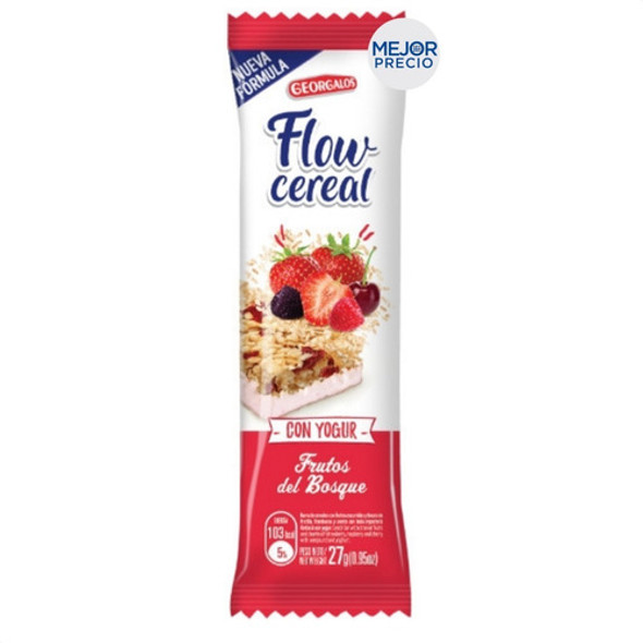 Barra Cereal Georgalo Sabor Frutos Del Bosque - Yogur 1 Barra Cereal Georgalo Sabor Frutos Del Bosque - Yogur 1